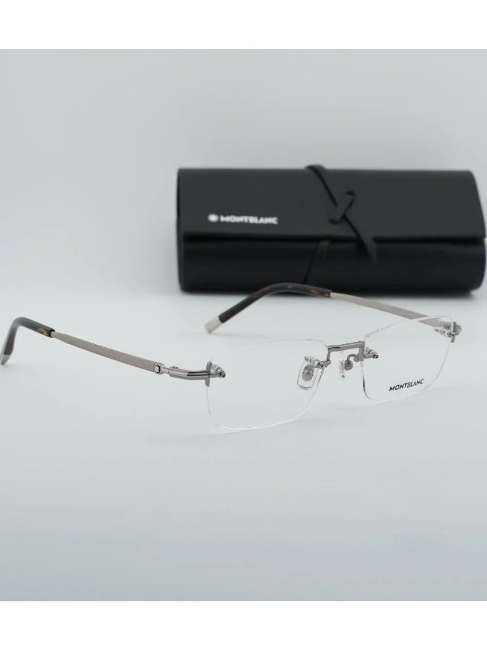 Montblanc MB0132O 002 Rectangle Eyeglasses 54mm – Grey